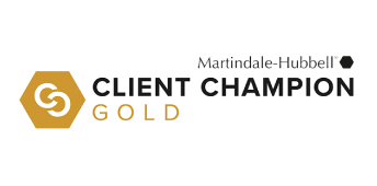 Martindale-Hubbell Client Champion Gold Logo for Carrion Accident & Injury Attorneys, PLLC