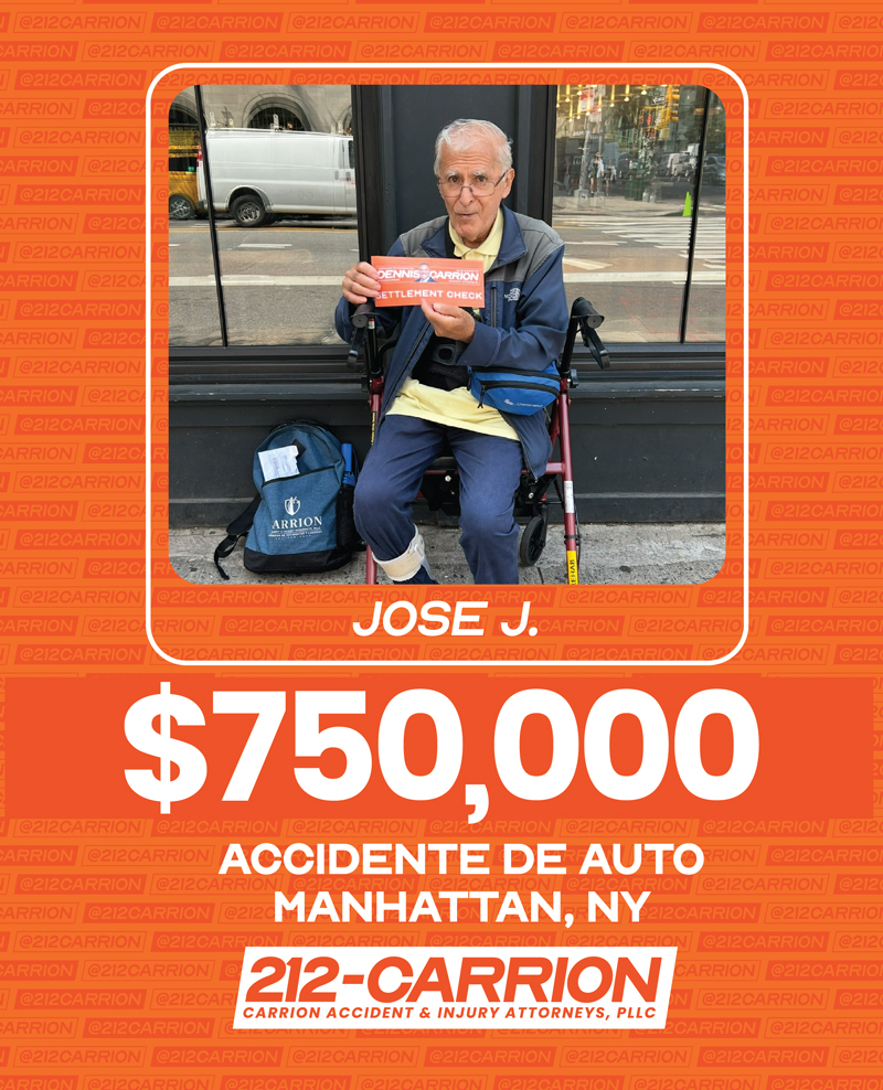 $750,000 Accidente de Auto Manhattan, NY