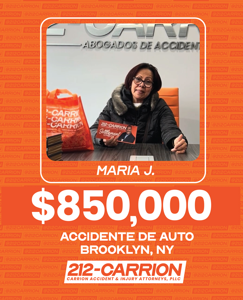 $850,000 Accidente de Auto Brooklyn, NY