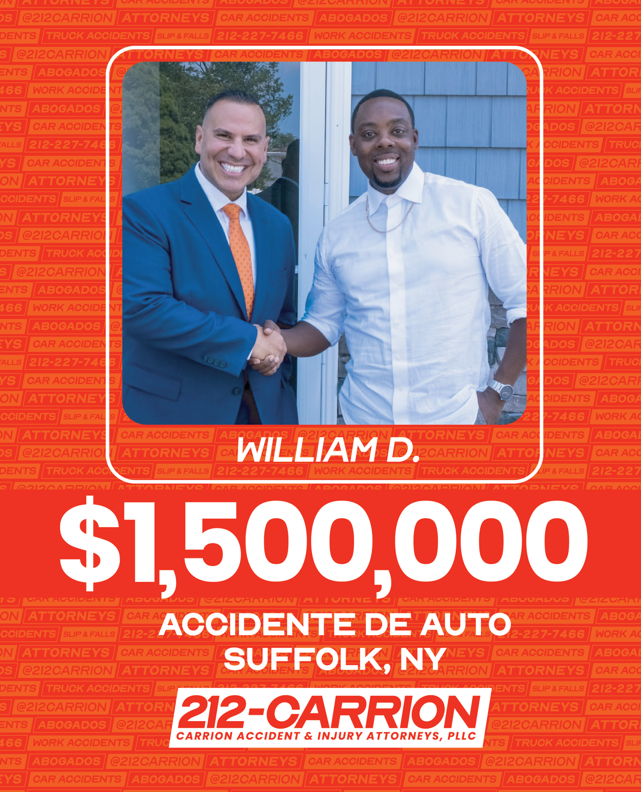 $1,500,000 Accidente de Auto Suffolk, NY