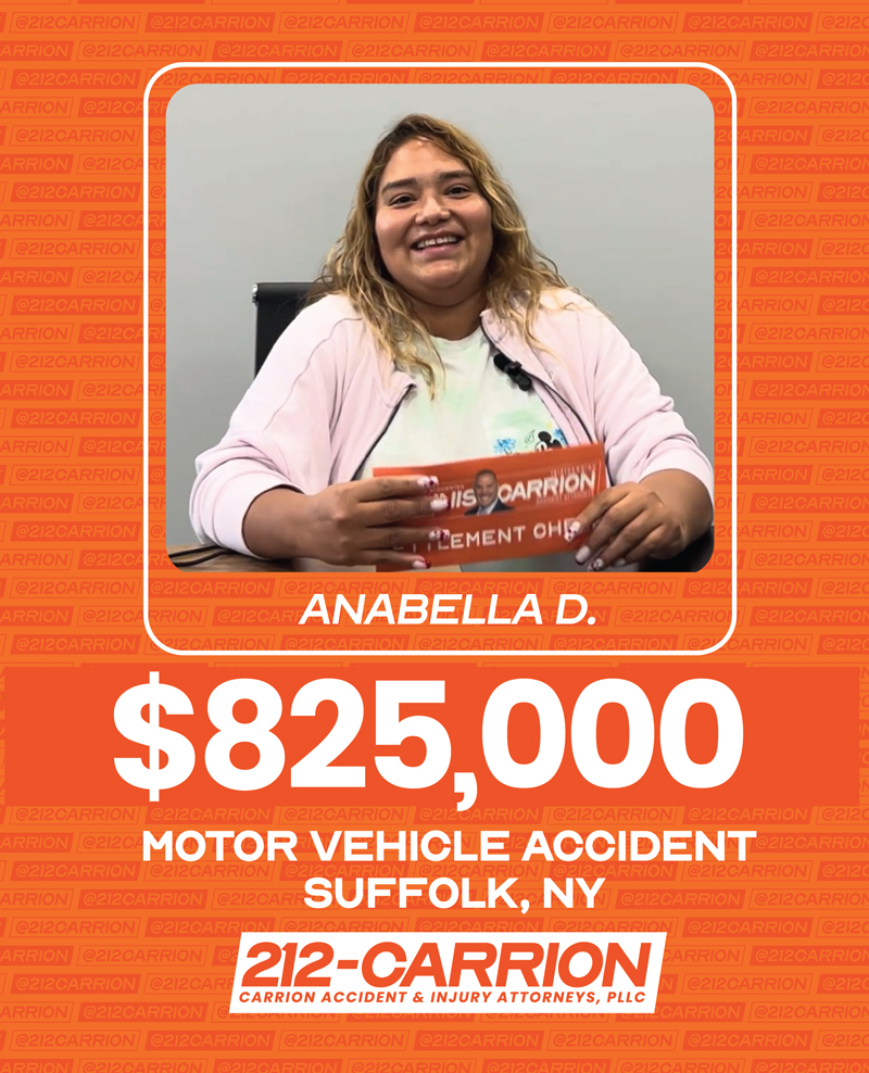$825,000 Motor Vehicle Accident Suffolk, NY